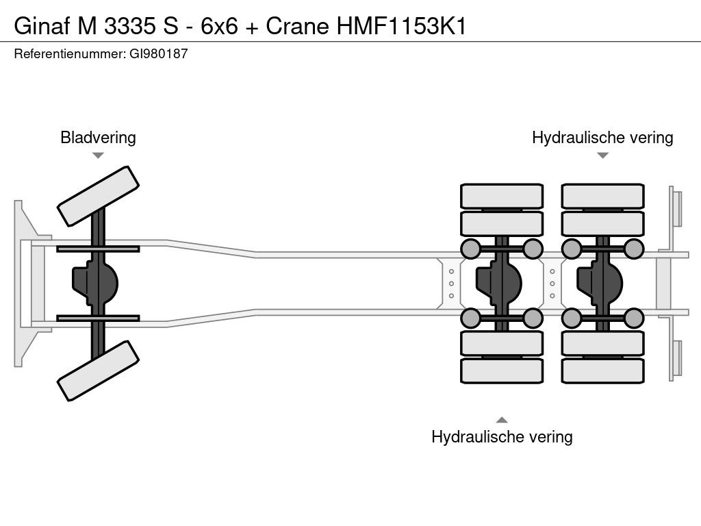 Ginaf - 6x6 + Crane HMF1153K1 | CAB Trucks [12]