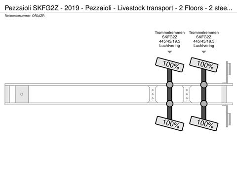 Pezzaioli SKFG2Z - 2019 - Pezzaioli - Livestock transport - 2 Floors - 2 steered axles | Companjen Bedrijfswagens BV [51]