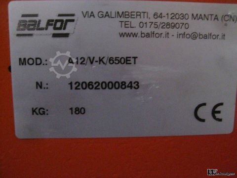 Diversen Balfor A12/V-K650ET | Spapens Machinehandel [5]