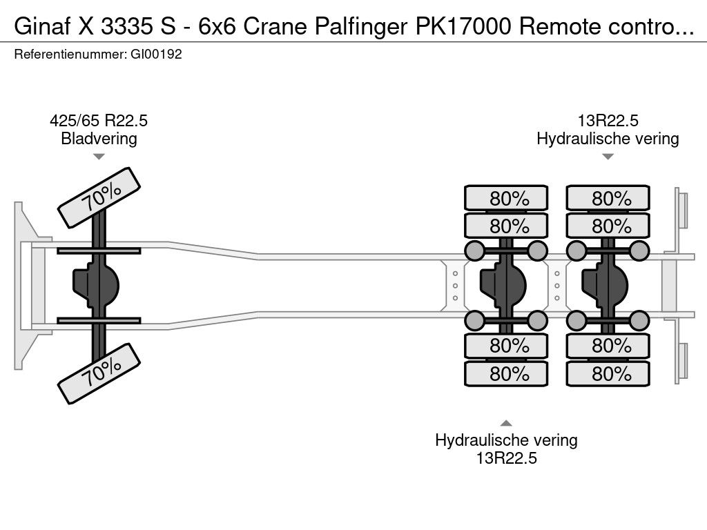 Ginaf X 3335 S - 6x6 Crane Palfinger PK17000 Remote controlled | CAB Trucks [20]