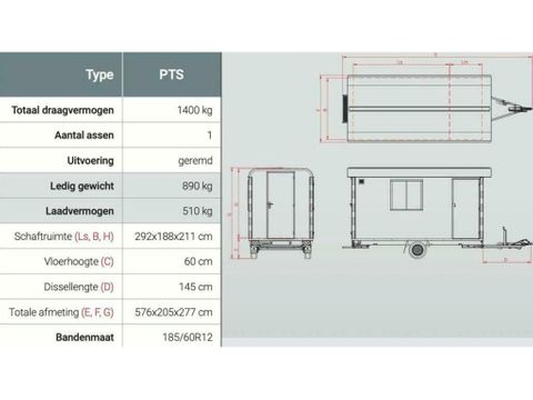 Anssems PTS 1400 Schaftwagen  DEMO 1 x verhuurd geweest | Spapens Machinehandel [10]