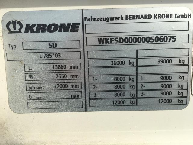 Krone SD 3 As Oplegger Schuifzeil, OL-83-YZ | JvD Aanhangwagens & Trailers [15]