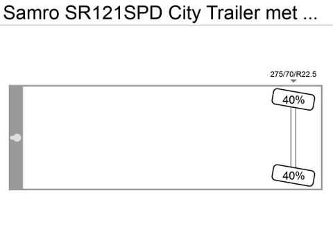 Samro SR121SPD City Trailer met Laadklep en Nieuwe APK | Spapens Machinehandel [17]