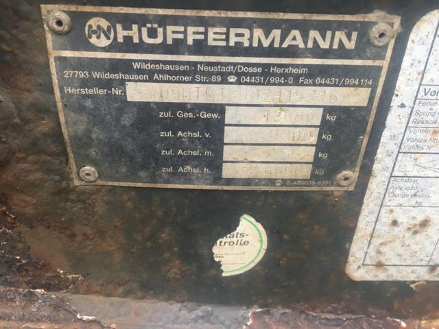 Huffermann HTM-13 2 As Wipkar Open - Dieplader, NL kenteken | JvD Aanhangwagens & Trailers [12]