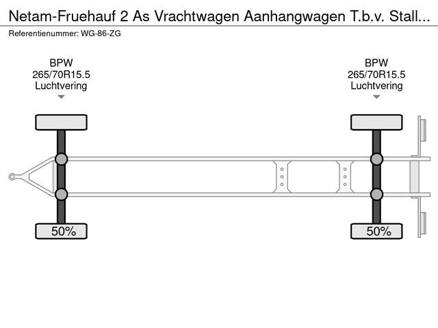Netam-Fruehauf 2 As Vrachtwagen Aanhangwagen T.b.v. Stalling en Opslag, WG-86-ZG | JvD Aanhangwagens & Trailers [5]