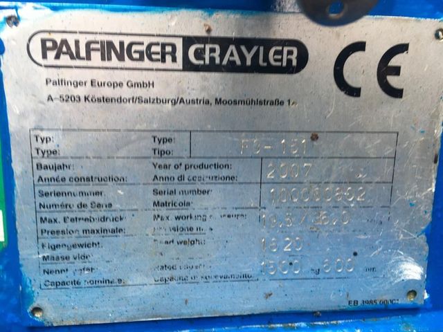 Palfinger Crayler F3151 Kooiaap / Meeneem heftruck Blauw | JvD Aanhangwagens & Trailers [12]