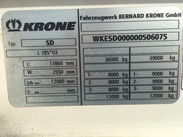 Krone SD 3 As Oplegger Schuifzeil, OL-83-YZ | JvD Aanhangwagens & Trailers [18]