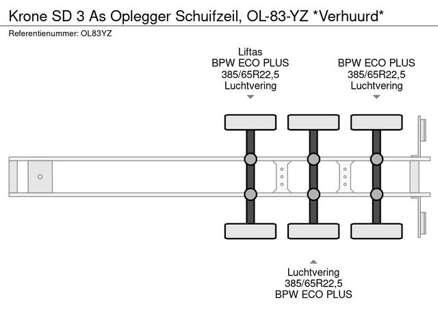 Krone SD 3 As Oplegger Schuifzeil, OL-83-YZ *Verhuurd* | JvD Aanhangwagens & Trailers [20]