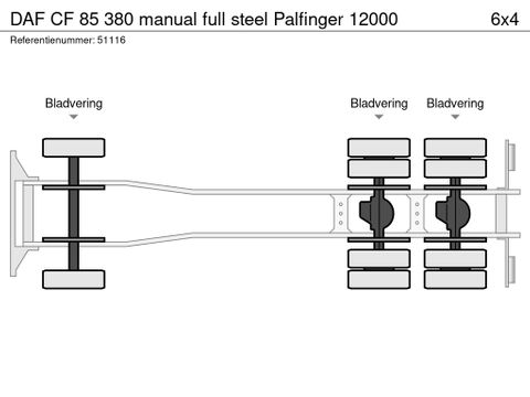 DAF CF 85 380 manual full steel Palfinger 12000 | MD Trucks [17]