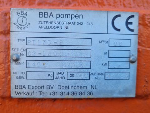 BBA Zuigerpomp |  Van Tongeren Trading BV [10]