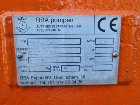 BBA Zuigerpomp |  Van Tongeren Trading BV [7]