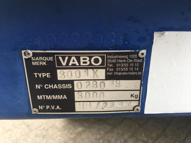 Diversen VABO - 300-IK 2 As Schamel aanhangwagen open - 60-WFF-9 | JvD Aanhangwagens & Trailers [10]
