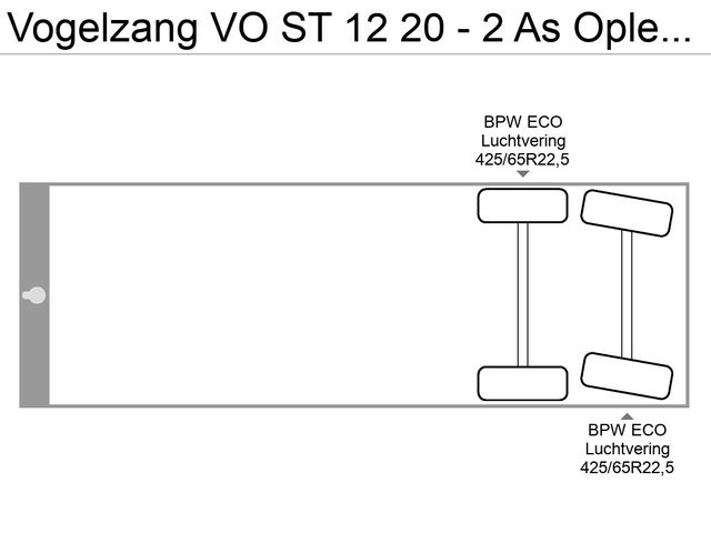 Vogelzang VO ST 12 20 - 2 As Oplegger Schuifzeil, OF-90-VG | JvD Aanhangwagens & Trailers [20]