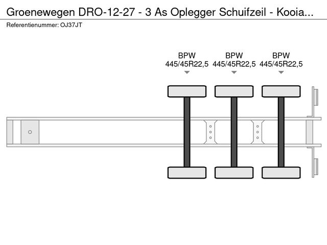 Groenewegen DRO-12-27 - 3 As Oplegger Schuifzeil - Kooiaap ansluiting, OJ-37-JT | JvD Aanhangwagens & Trailers [19]