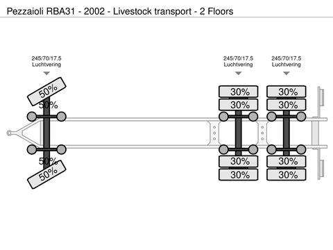 Pezzaioli RBA31 - 2002 - Livestock transport - 2 Floors | Companjen Bedrijfswagens BV [16]