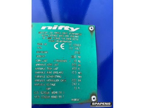 Niftylift 170 HAC Aanhangwagen hoogwerker 17mtr | Spapens Machinehandel [9]