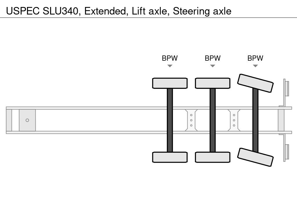 USPEC SLU340, Extended, Lift axle, Steering axle | Truckcenter Apeldoorn [8]