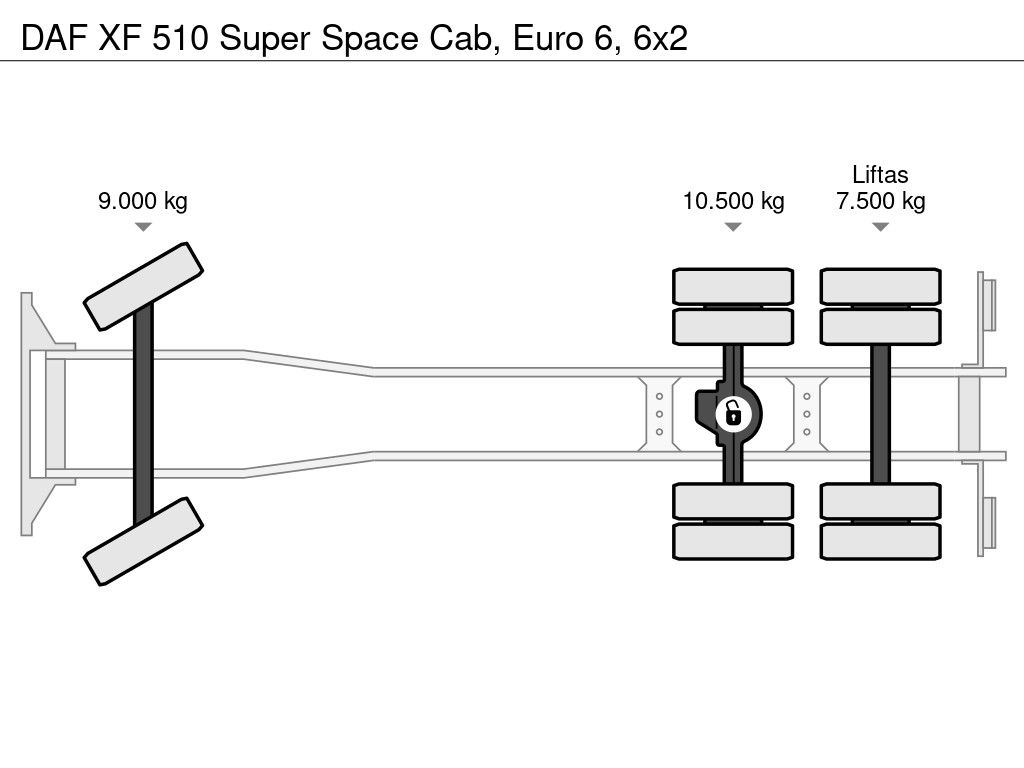 DAF Super Space Cab, Euro 6, 6x2 | Truckcenter Apeldoorn [9]