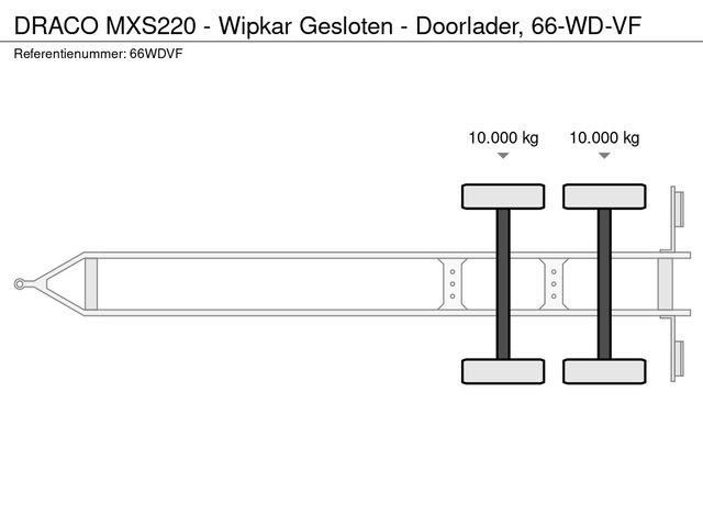 DRACO MXS220 - Wipkar Gesloten - Doorlader, 66-WD-VF | JvD Aanhangwagens & Trailers [18]