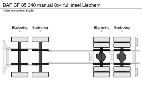 DAF CF 85 340 manual 8x4 full steel Liebherr  | MD Trucks [16]