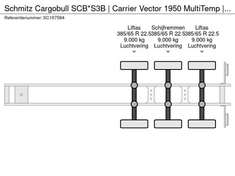 Schmitz Cargobull SCB*S3B | Carrier Vector 1950 MultiTemp | 2x Liftas | APK | Van der Heiden Trucks [21]