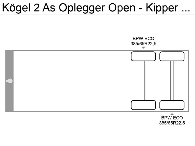 Kögel 2 As Oplegger Open - Kipper - Duitse papieren - Inhoud: 22.43m3 | JvD Aanhangwagens & Trailers [12]