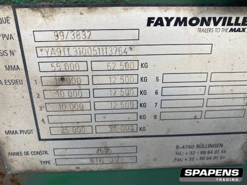 Faymonville STN-3U Dieplader / tieflader | Spapens Machinehandel [6]