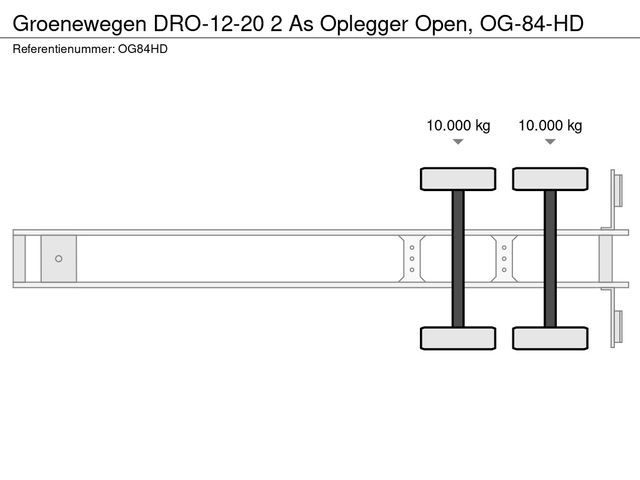 Groenewegen DRO-12-20 2 As Oplegger Open, OG-84-HD | JvD Aanhangwagens & Trailers [18]