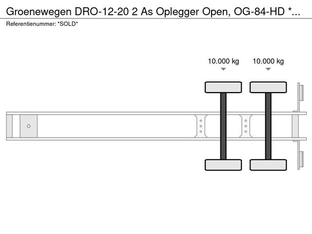 Groenewegen DRO-12-20 2 As Oplegger Open, OG-84-HD *SOLD* | JvD Aanhangwagens & Trailers [18]