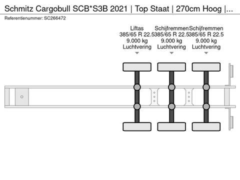 Schmitz Cargobull SCB*S3B 2021 | Top Staat | 270cm Hoog | APK | Van der Heiden Trucks [18]