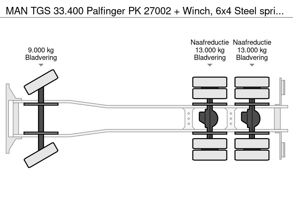 MAN Palfinger PK 27002 + Winch, 6x4 Steel springs, Manuel. | Truckcenter Apeldoorn [15]