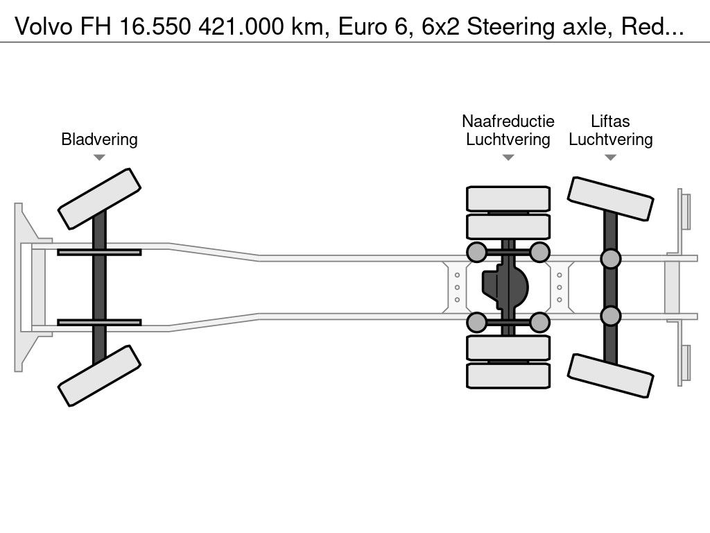 Volvo 421.000 km, Euro 6, 6x2 Steering axle, Reduction axle, HIAB XR21 | Truckcenter Apeldoorn [11]