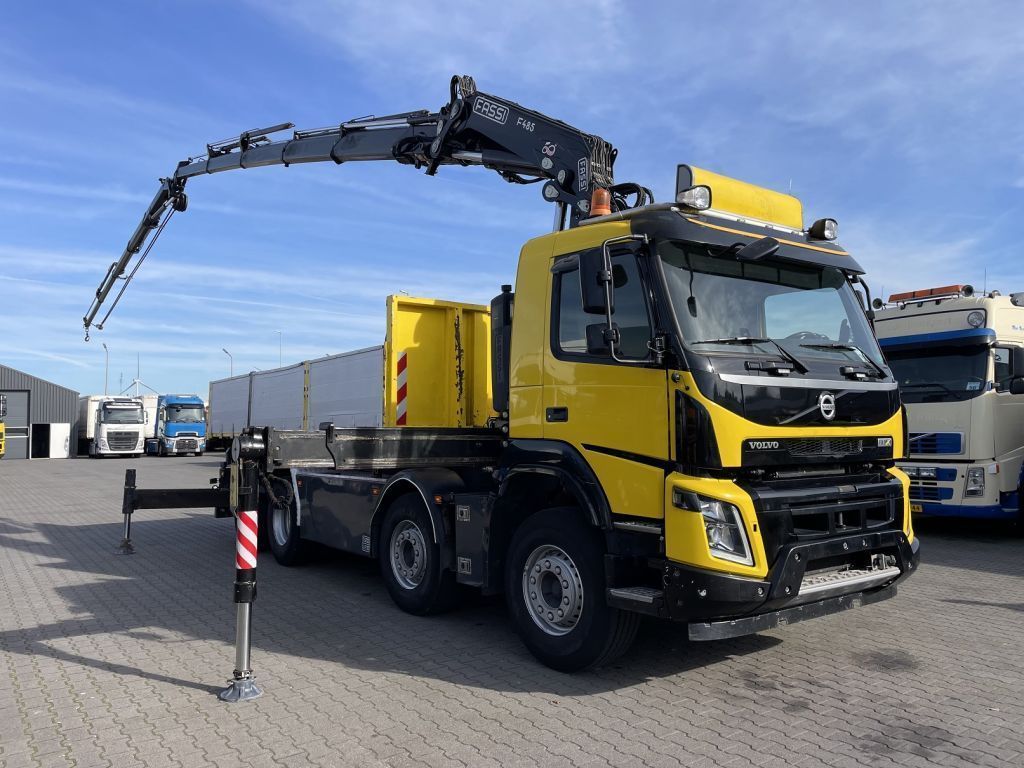 Volvo FMX 500 8x4 Tridem Kipper /Kraan Euro 6