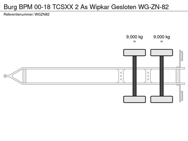 Burg BPM 00-18 TCSXX 2 As Wipkar Gesloten WG-ZN-82 | JvD Aanhangwagens & Trailers [20]