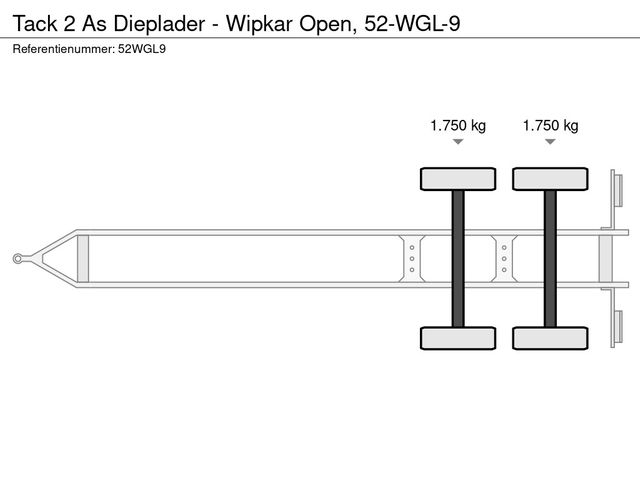 Tack 2 As Dieplader - Wipkar Open, 52-WGL-9 | JvD Aanhangwagens & Trailers [16]