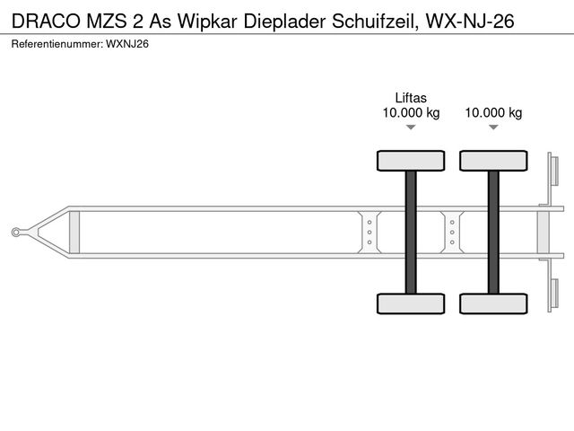 DRACO MZS 2 As Wipkar Dieplader Schuifzeil, WX-NJ-26 | JvD Aanhangwagens & Trailers [12]