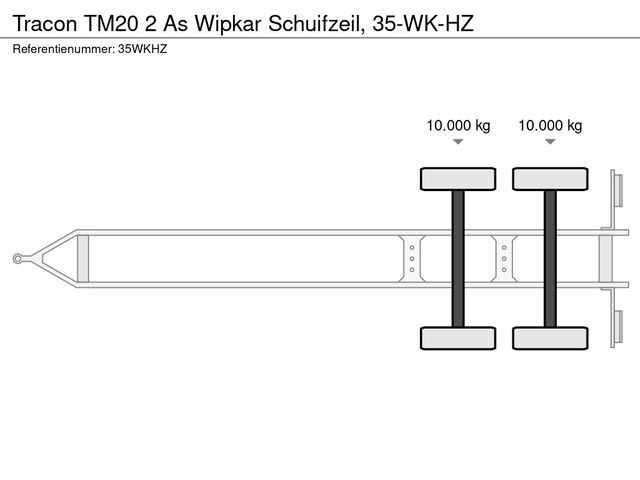 Tracon TM20 2 As Wipkar Schuifzeil, 35-WK-HZ | JvD Aanhangwagens & Trailers [22]
