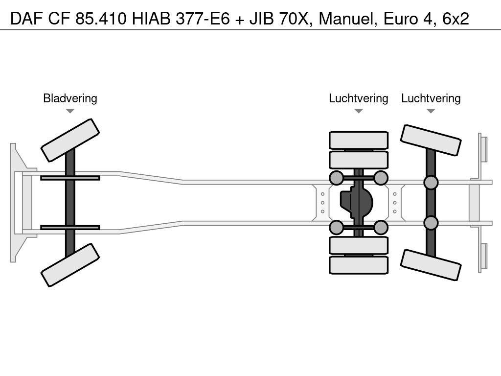 DAF HIAB 377-E6 + JIB 70X, Manuel, Euro 4, 6x2 | Truckcenter Apeldoorn [11]