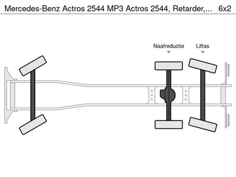 Mercedes-Benz MP3 Actros 2544, Retarder, Big axle, Steering axle | Truckcenter Apeldoorn [8]