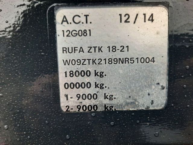 RUFA ZTK 18-21 2 As Wipkar Gesloten - Doorlader, 74-WHG-2 | JvD Aanhangwagens & Trailers [14]
