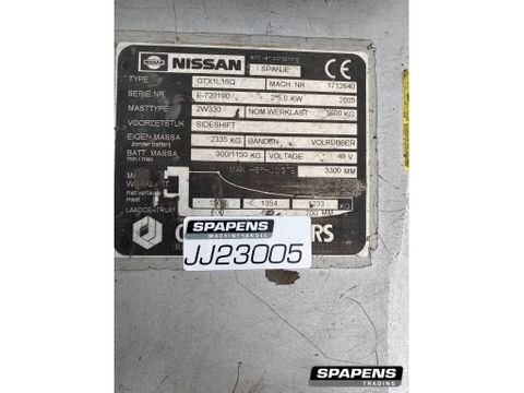 Nissan GTX1L16Q Heftruck | Spapens Machinehandel [9]