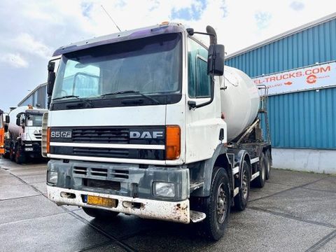 DAF 8x4 (DUTCH TRUCK) FULL STEEL BARYVAL 11M3 CONCRETE MIXER (EURO 2 / ZF16 MANUAL GEARBOX / REDUCTION AXLES / FULL STEEL SUSPENSION) | Engel Trucks B.V. [1]
