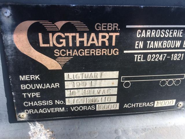 Ligthart 3 As Vrachtwagen Aanhangwagen T.b.v. Laadbakken, WH-21-FG | JvD Aanhangwagens & Trailers [12]