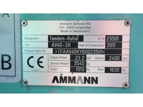 Ammann
AV40-2K | COMPACTOR | GOOD CONDITION | Hulleman Trucks [20]