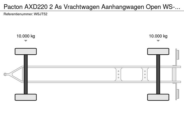 Pacton AXD220 2 As Vrachtwagen Aanhangwagen Open WS-JT-52 | JvD Aanhangwagens & Trailers [17]