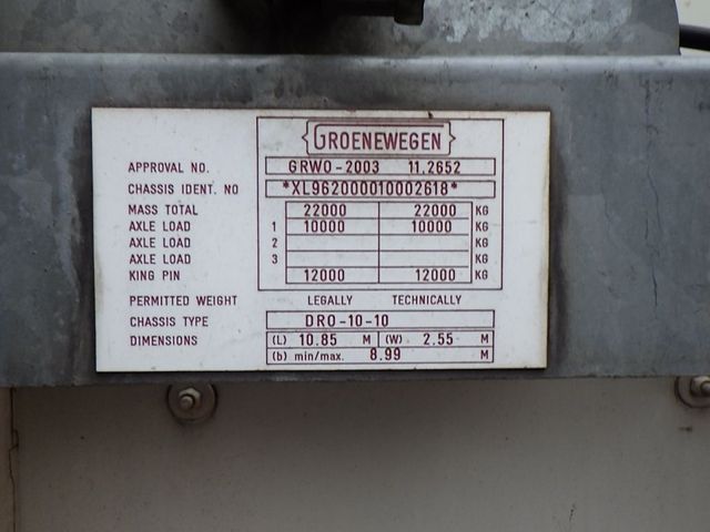 Groenewegen DRO-10-10 1 As Oplegger Schuifzeil, OG-34-TF | JvD Aanhangwagens & Trailers [13]