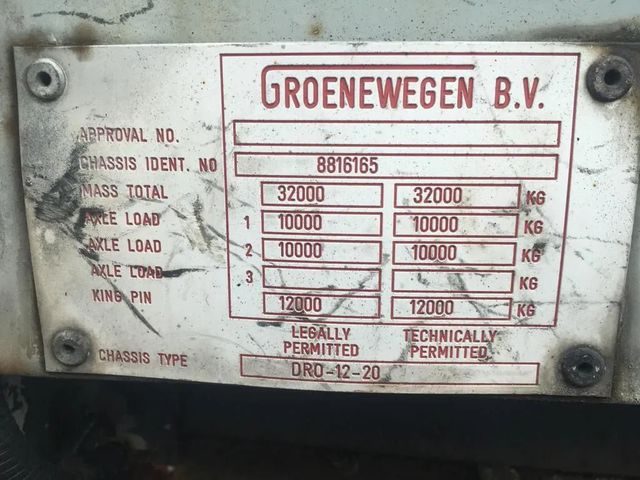 Groenewegen DRO 12 20, 2 As Oplegger Gesloten, OD-87-KD *SOLD* | JvD Aanhangwagens & Trailers [26]