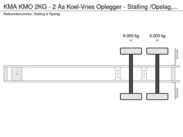 KMA KMO 2KG - 2 As Koel-Vries Oplegger - Stalling /Opslag, OF-46-PL | JvD Aanhangwagens & Trailers [20]