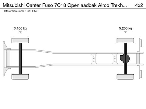 Mitsubishi Fuso 7C18 Openlaadbak Airco Trekhaak HIAB 044-D2 Kraan | Van Nierop BV [31]
