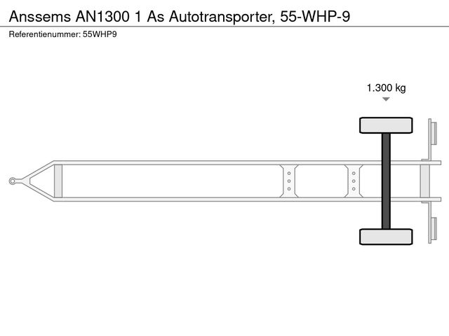 Anssems AN1300 1 As Autotransporter, 55-WHP-9 | JvD Aanhangwagens & Trailers [15]